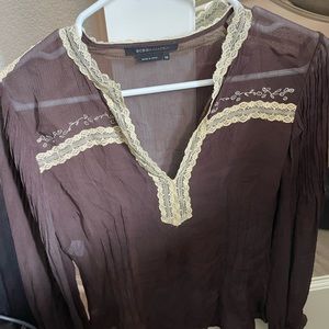 Bcbg sheer blouse